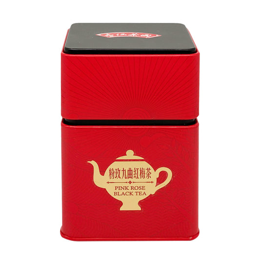 粉玫九曲紅梅茶